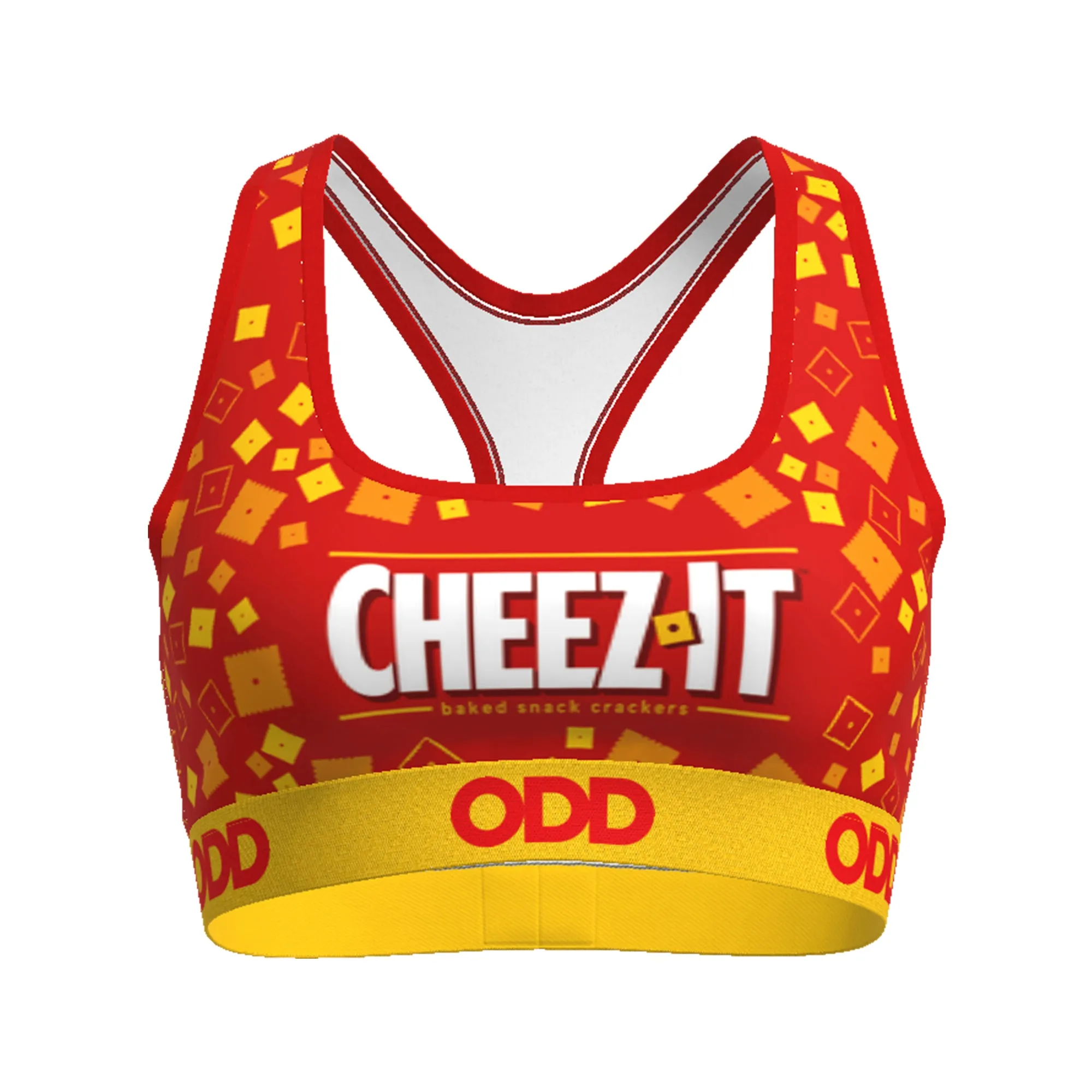 Cheez-It Toss Women's Sports Bra sold by Odd Sox