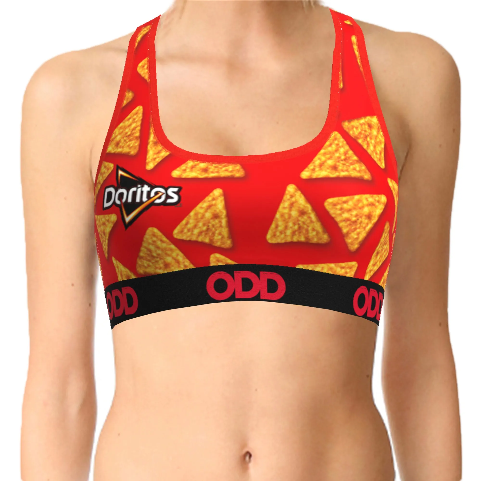 Doritos Nacho Women's Sports Bra sold by Odd Sox product image thumbnail 2