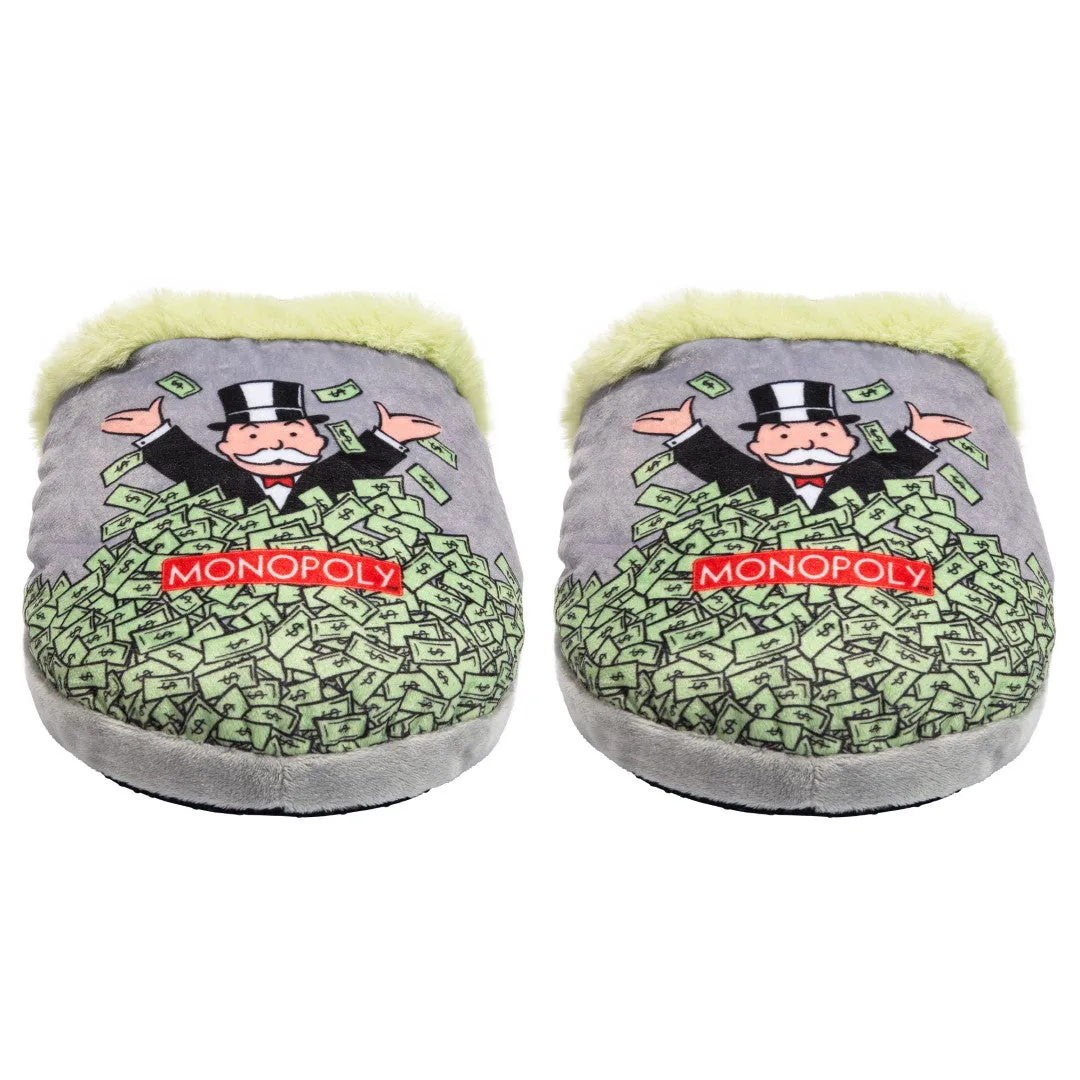 Monopoly Windfall Fuzzy Slip-On Slippers sold by Odd Sox product image thumbnail 2