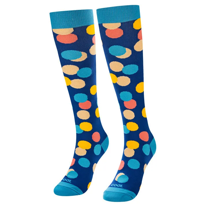 Multi Dots Compression Socks sold by Odd Sox