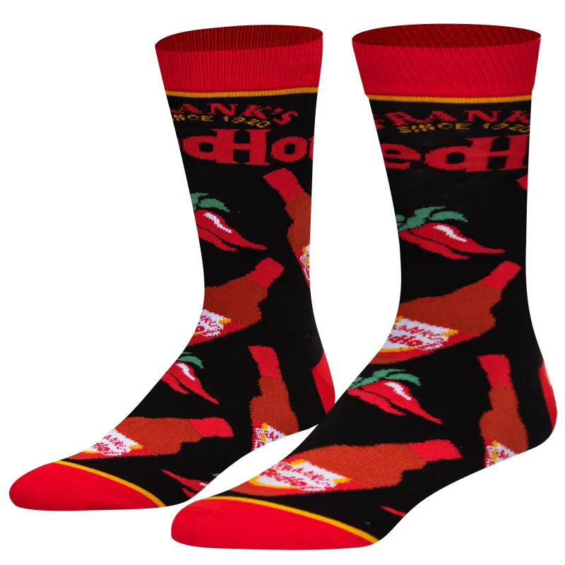 Frank's RedHot Peppers Men's Crew Socks sold by Odd Sox
