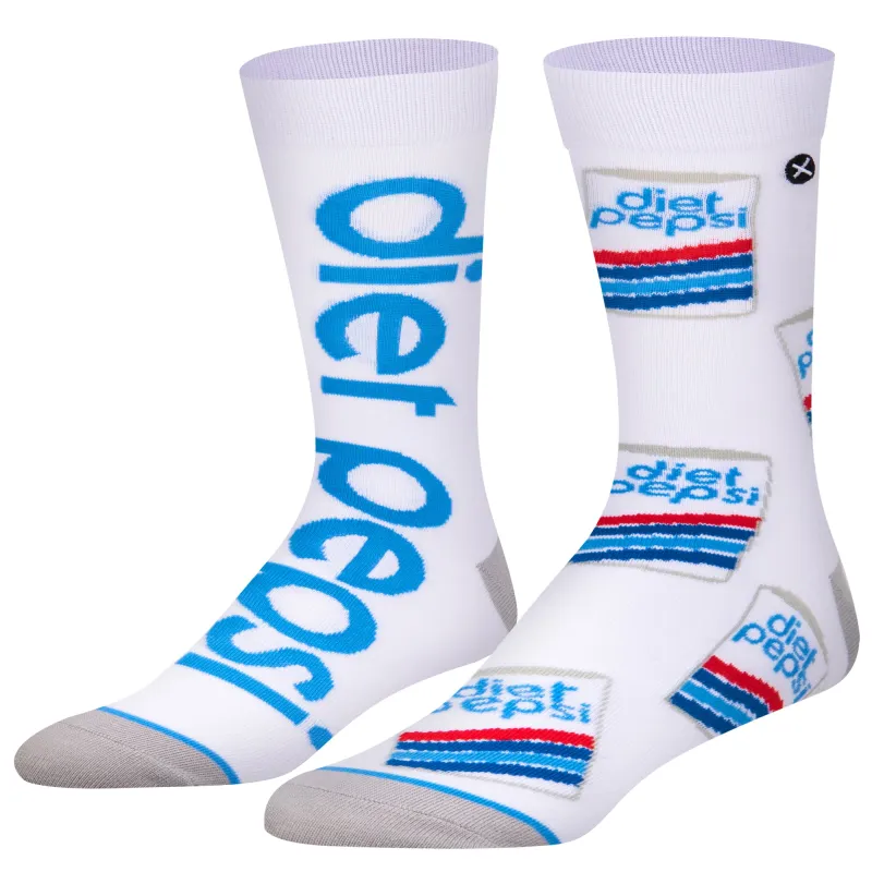 Diet Pepsi Split Men's Crew Socks sold by Odd Sox