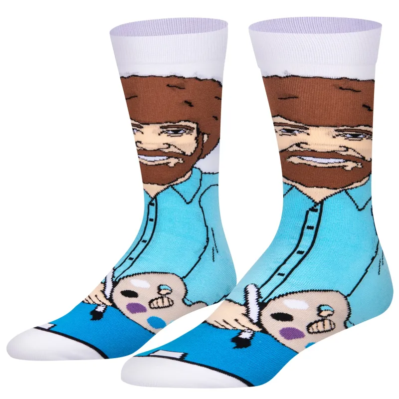 Bob Ross 360 Men's Crew Socks sold by Odd Sox