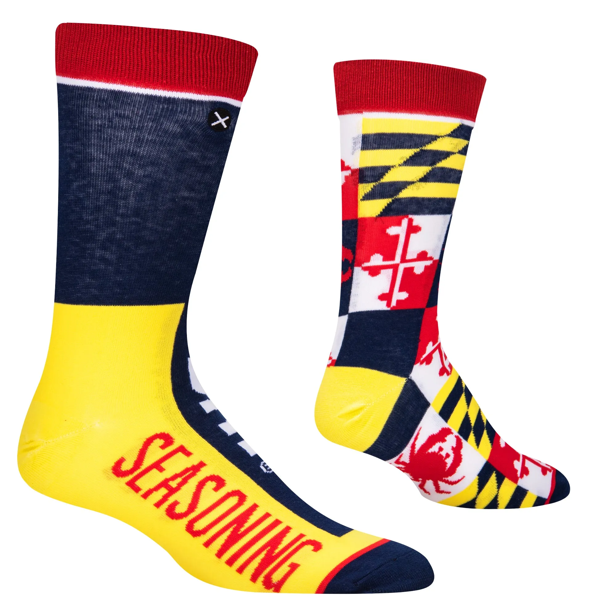 Old Bay Split Men's Crew Socks sold by Odd Sox product image thumbnail 3