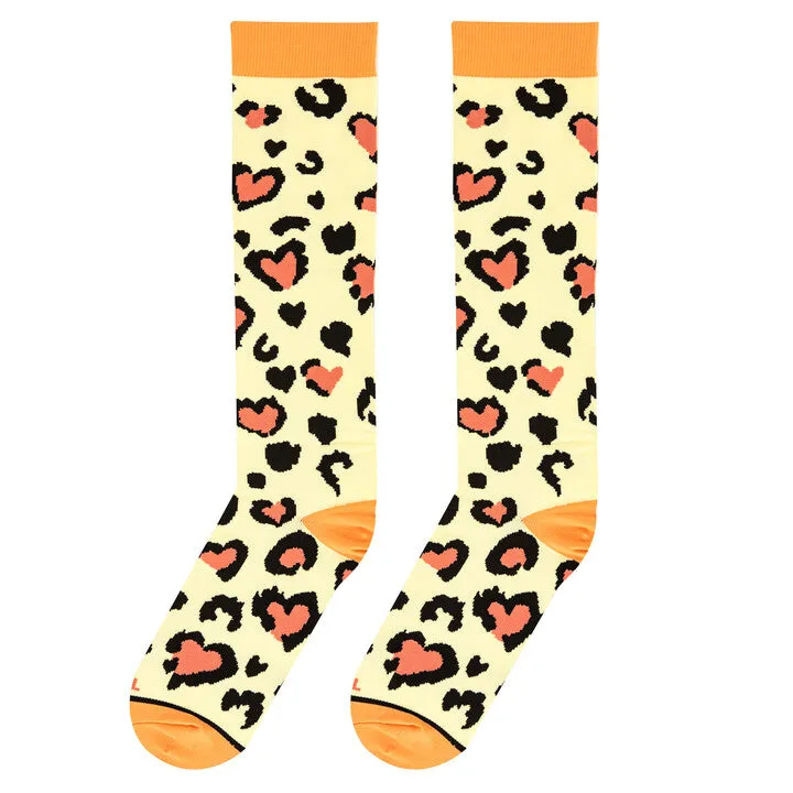 Leopard Hearts Compression Socks sold by Odd Sox product image thumbnail 5