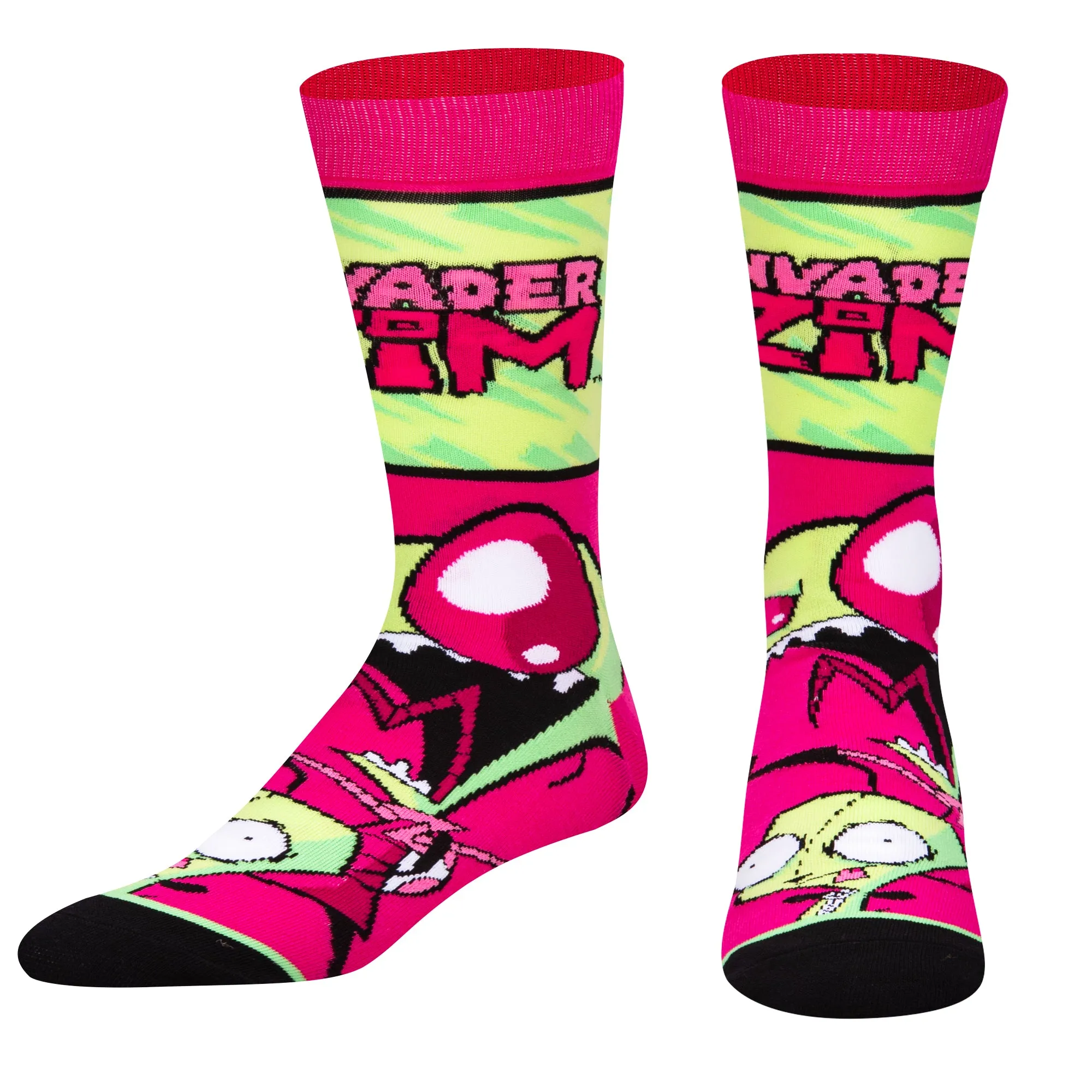 Invader Zim Big Head Men's Crew Socks sold by Odd Sox product image thumbnail 2