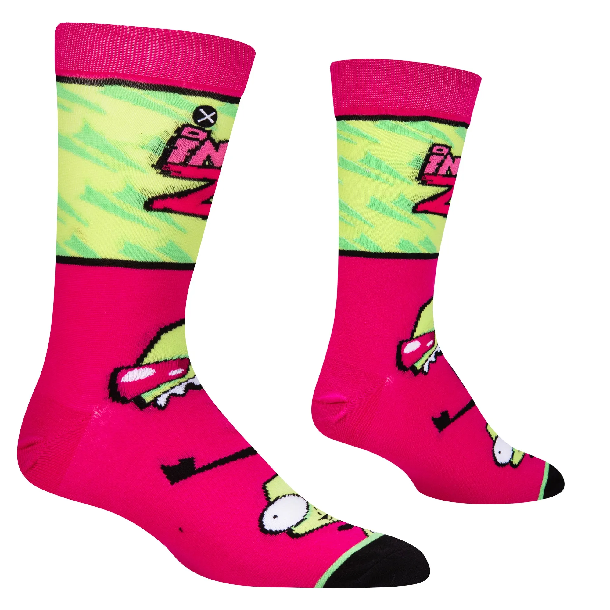 Invader Zim Big Head Men's Crew Socks sold by Odd Sox product image thumbnail 3