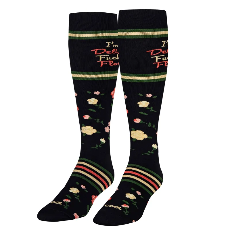 Delicate Flower Compression Socks sold by Odd Sox