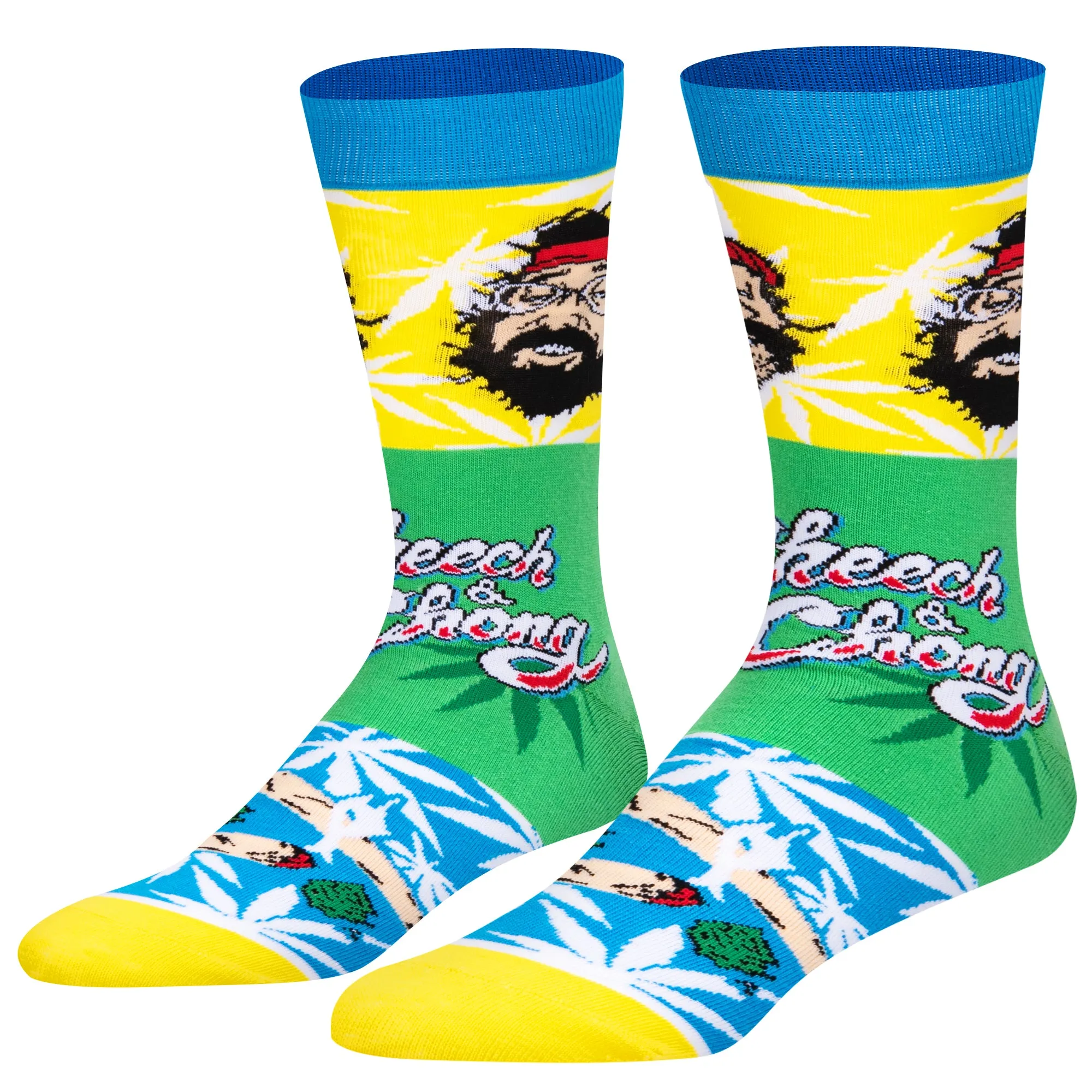 Cheech & Chong Mash Up Men's Crew Socks sold by Odd Sox