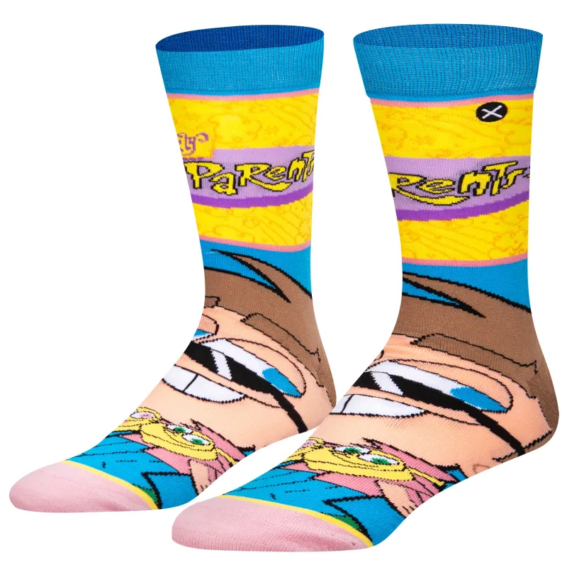 Fairly Odd Parents Big Head Men's Crew Socks sold by Odd Sox