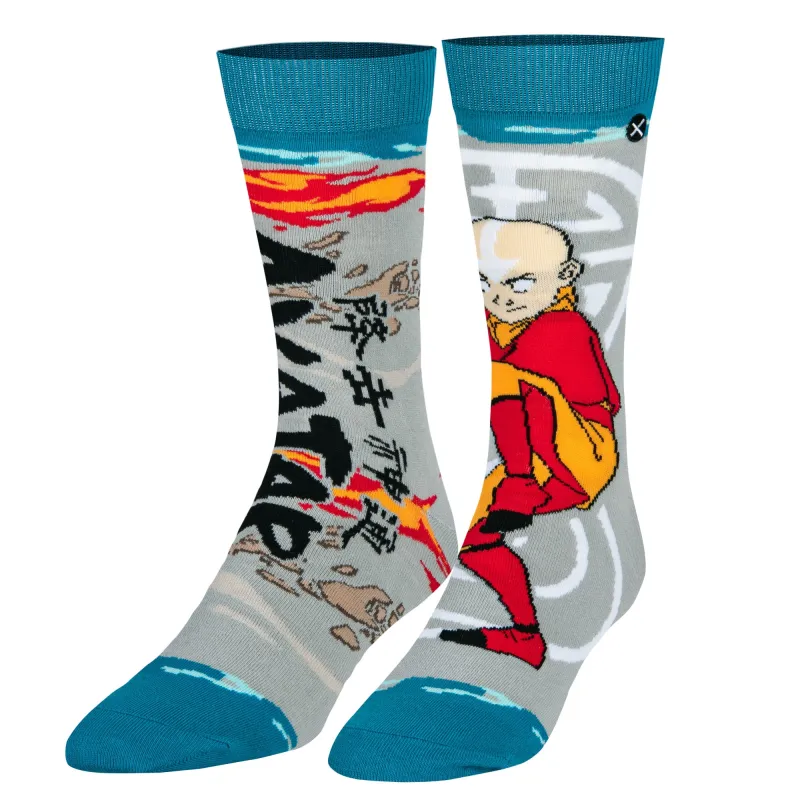 Aang The Last Airbender Men's Crew Socks sold by Odd Sox