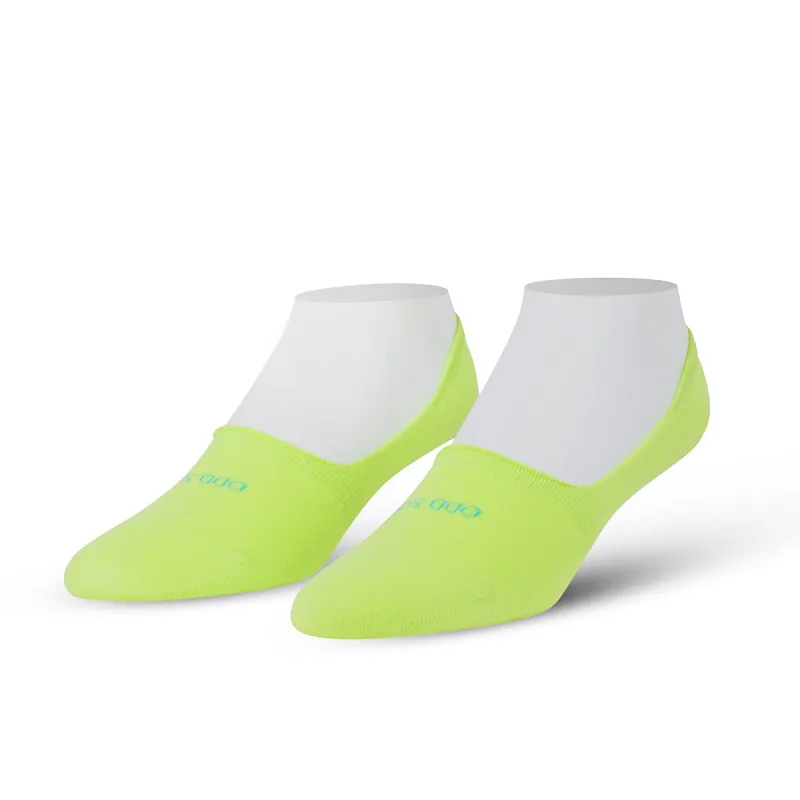 Neon Yellow Basix Fashion No Show sold by Odd Sox