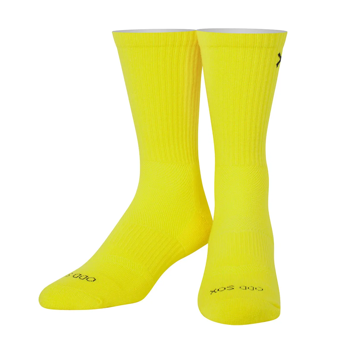Basix Yellow Men's Crew Socks sold by Odd Sox product image thumbnail 2