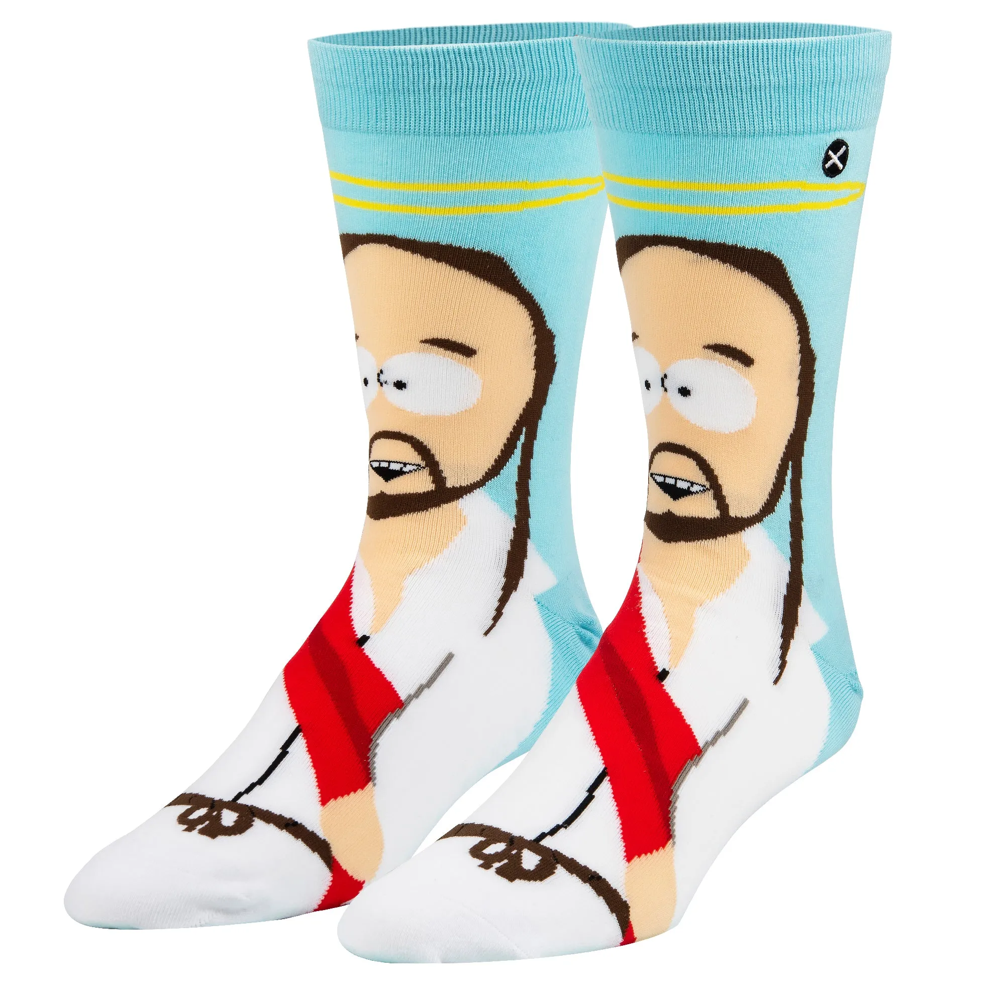 Jesus South Park Men's Crew Socks sold by Odd Sox