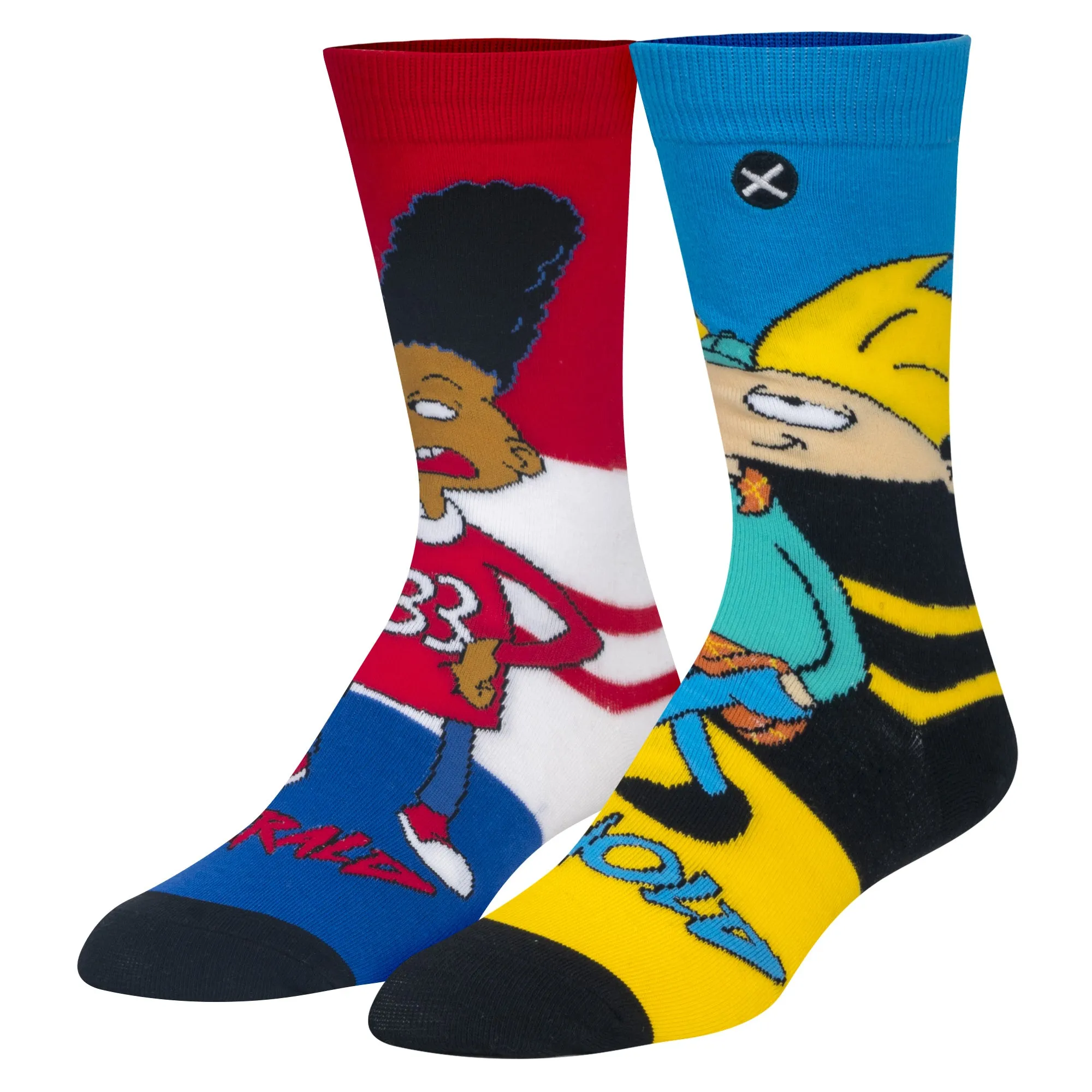 Hey Arnold! Hillwood Boys Women's Crew Socks sold by Odd Sox