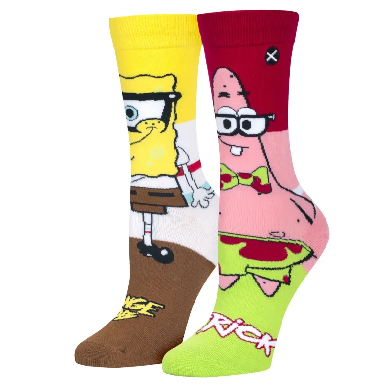SpongeBob NerdPants Women's Crew Socks sold by Odd Sox