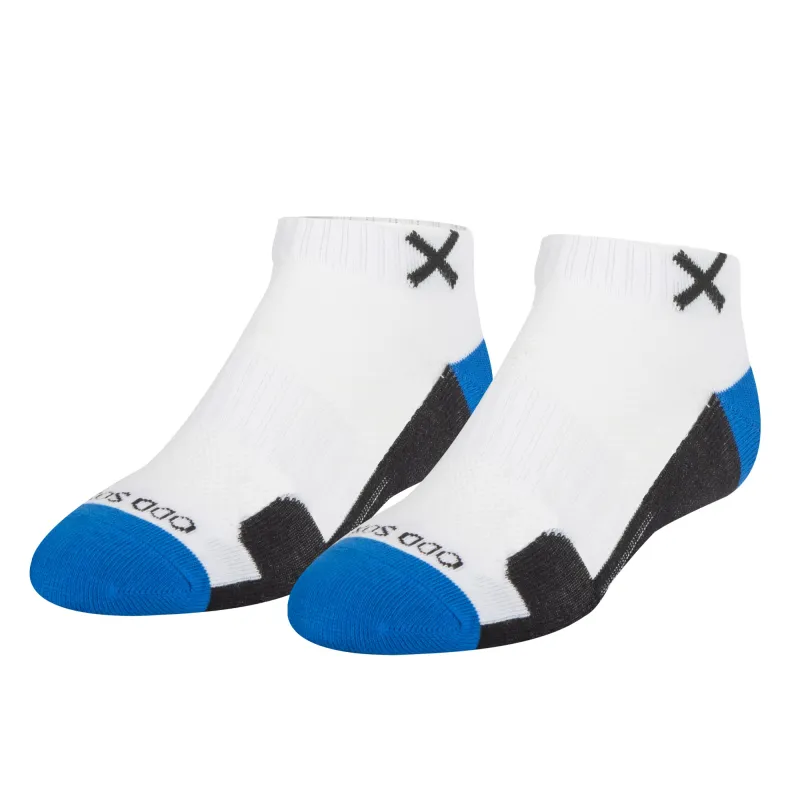 Basix Women Ankle 3 Block Staple Royal White Black sold by Odd Sox