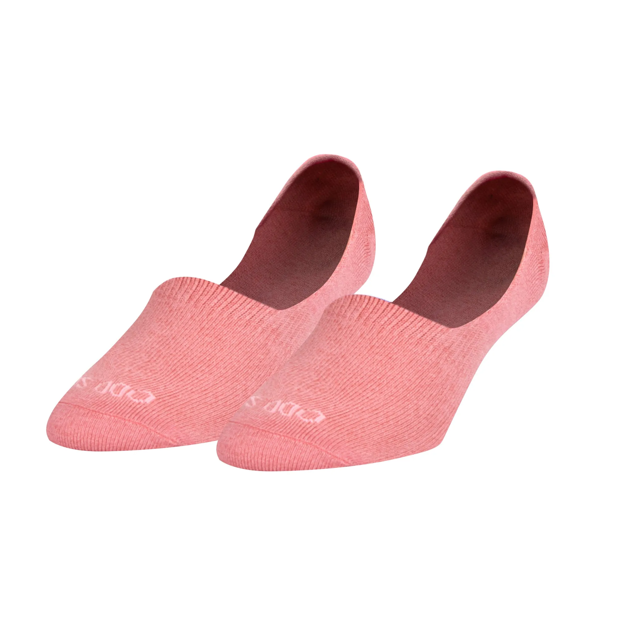 Basix Women No Show Solid Salmon Heather sold by Odd Sox
