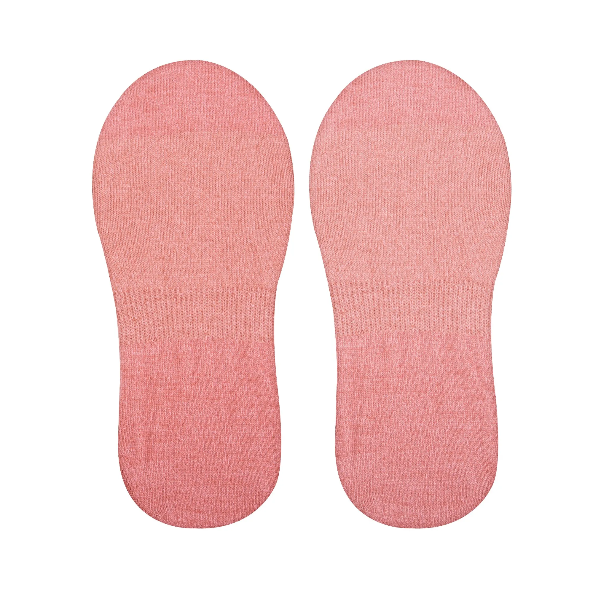 Basix Women No Show Solid Salmon Heather sold by Odd Sox product image thumbnail 5