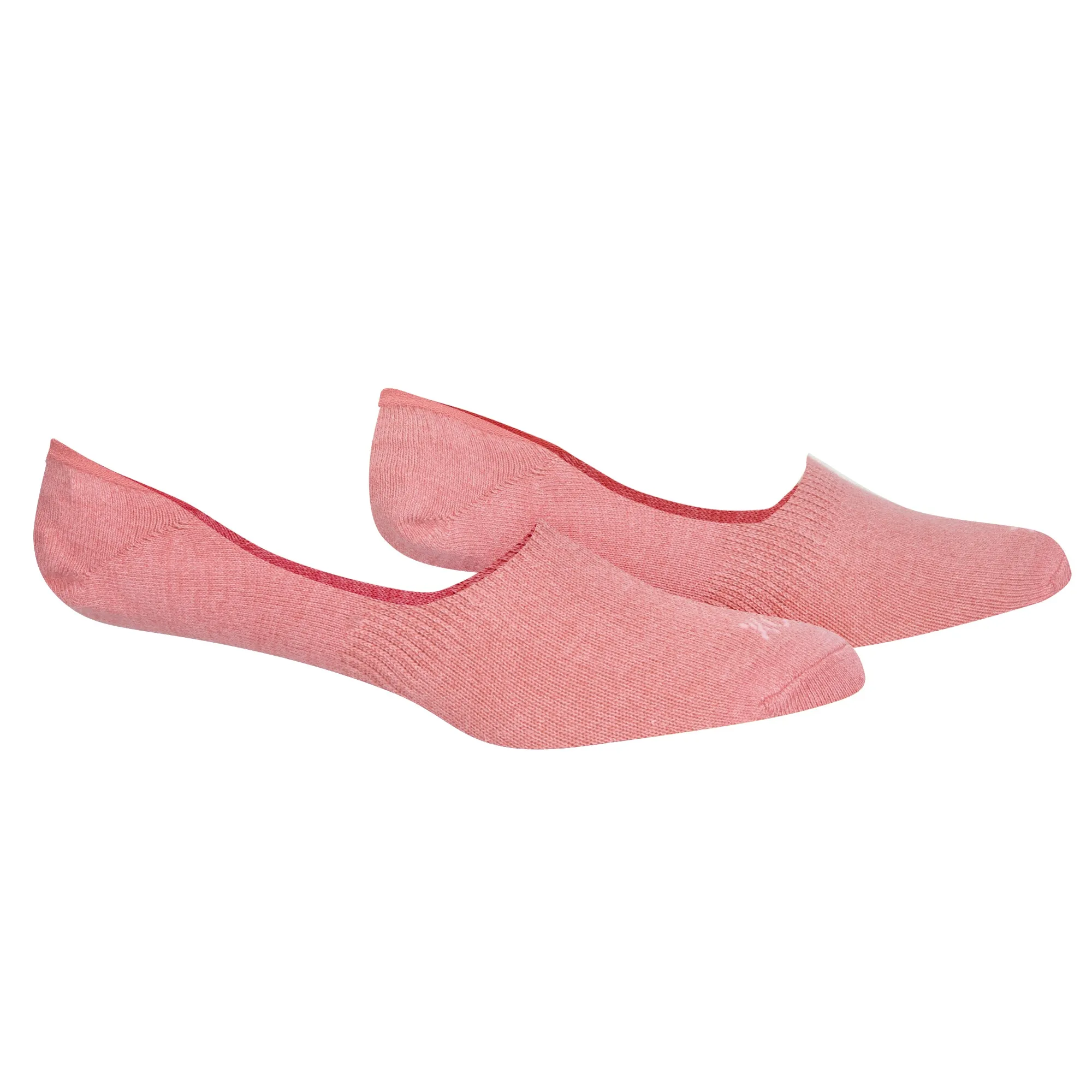 Basix Women No Show Solid Salmon Heather sold by Odd Sox product image thumbnail 3