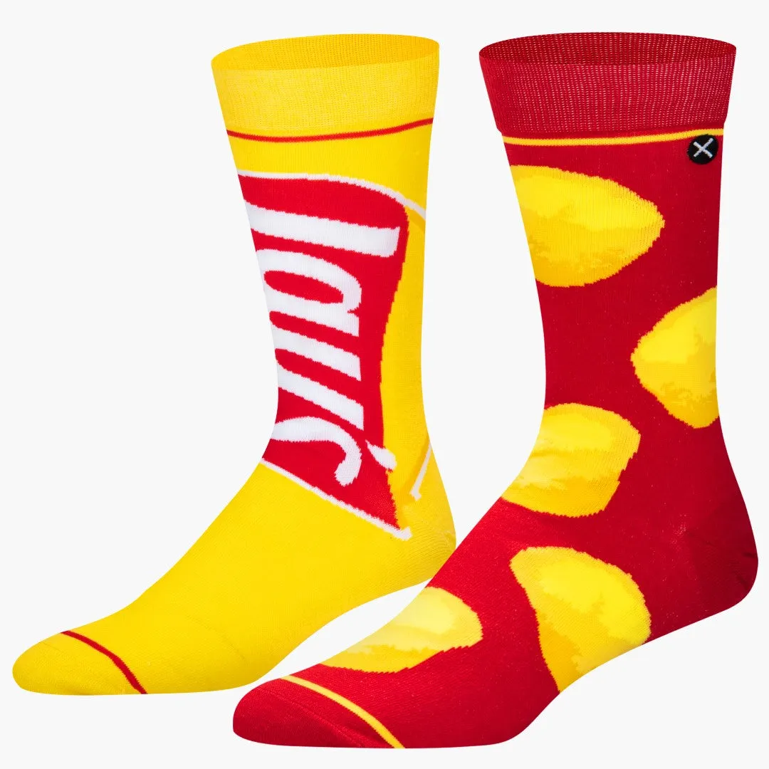 Lays Split Men's Crew Socks sold by Odd Sox