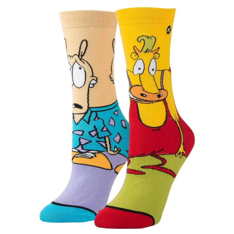 Rocko & Heffer Women's Crew Socks sold by Odd Sox