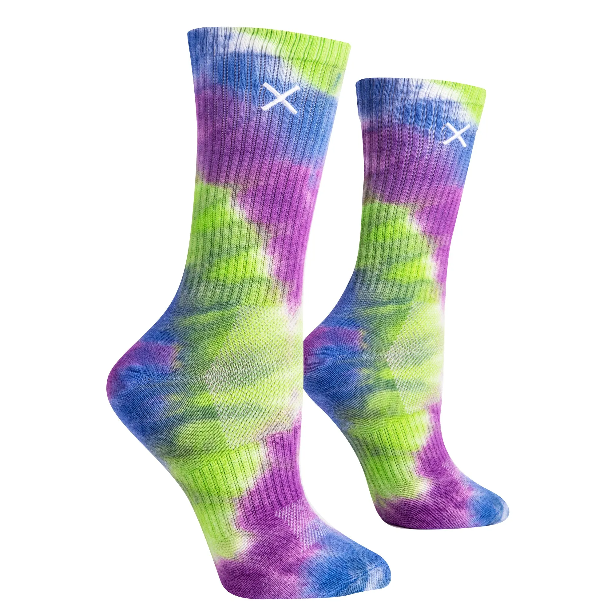 Tie Dye Far Out Women's Crew Socks sold by Odd Sox product image thumbnail 3