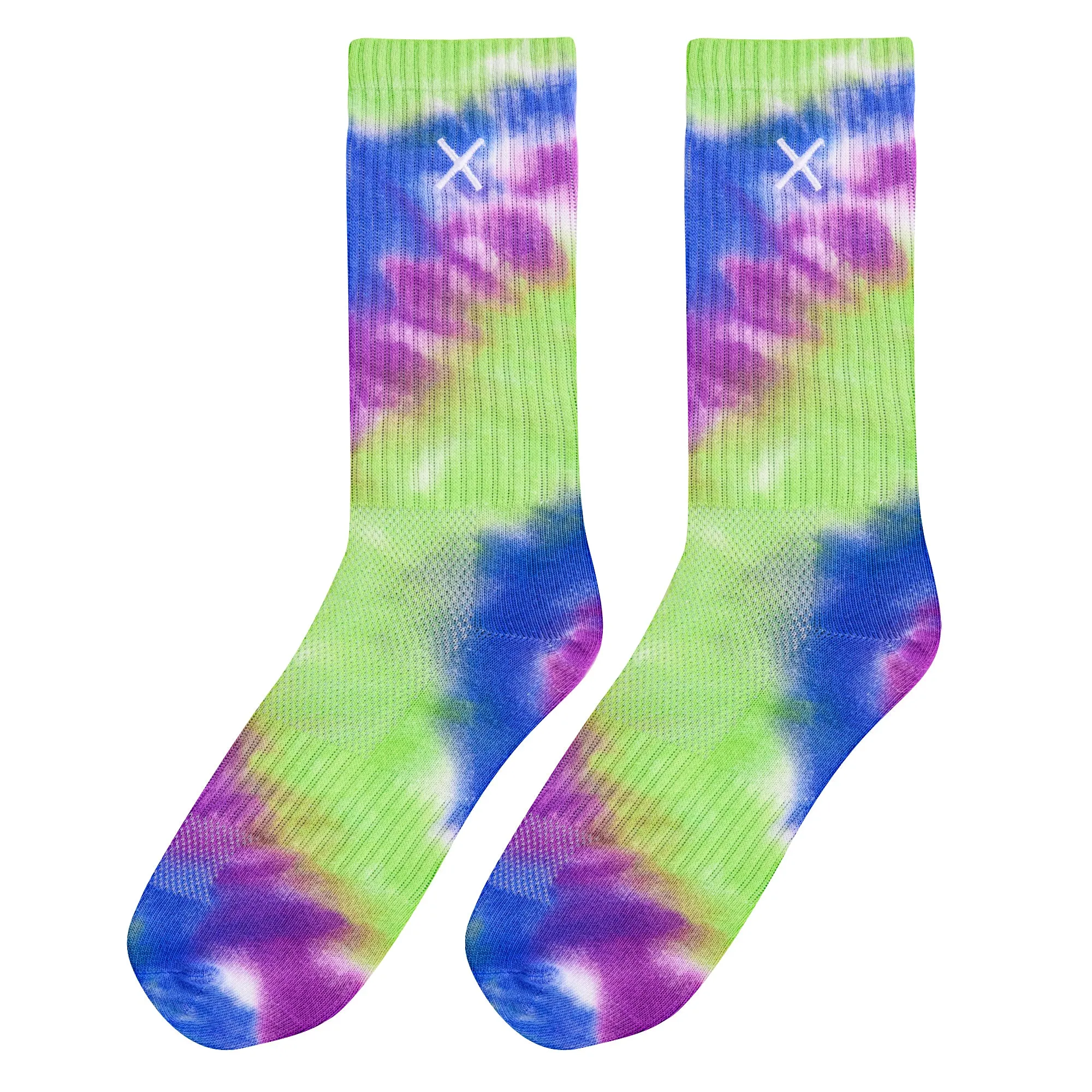 Tie Dye Far Out Women's Crew Socks sold by Odd Sox product image thumbnail 5