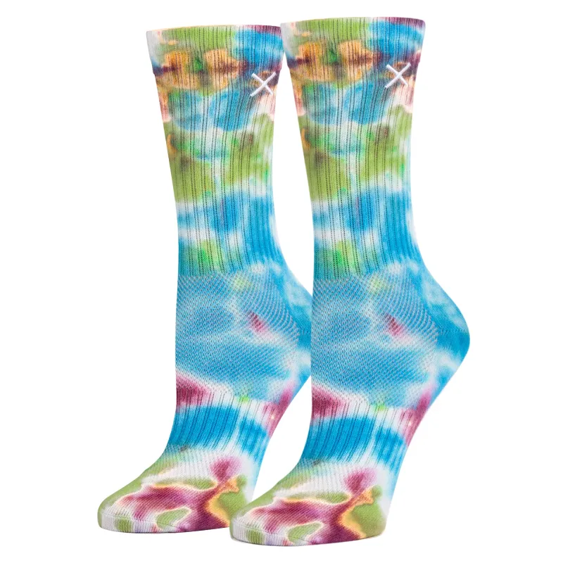 Tie Dye Dreamy Women's Crew Socks sold by Odd Sox