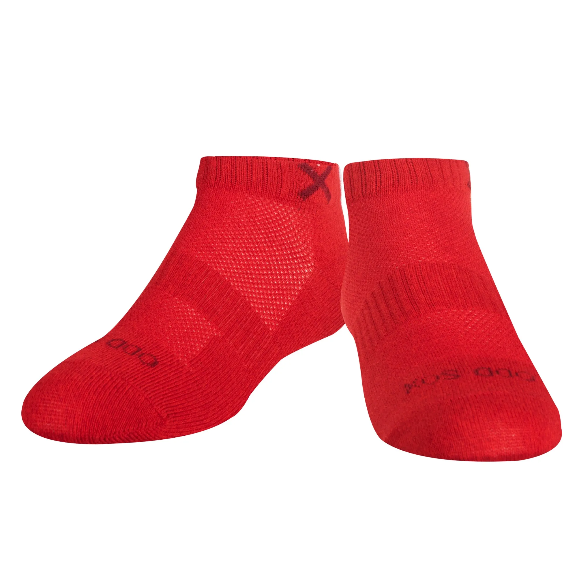 Basix Women Ankle Solid Red Heather sold by Odd Sox product image thumbnail 2