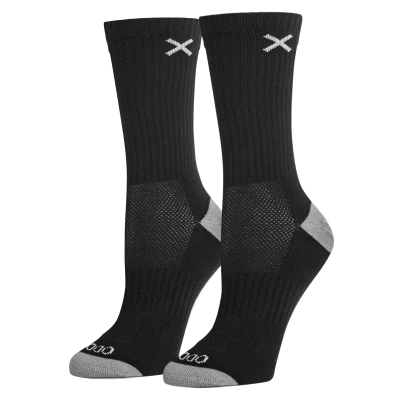 Black Gray Women's Crew Socks sold by Odd Sox