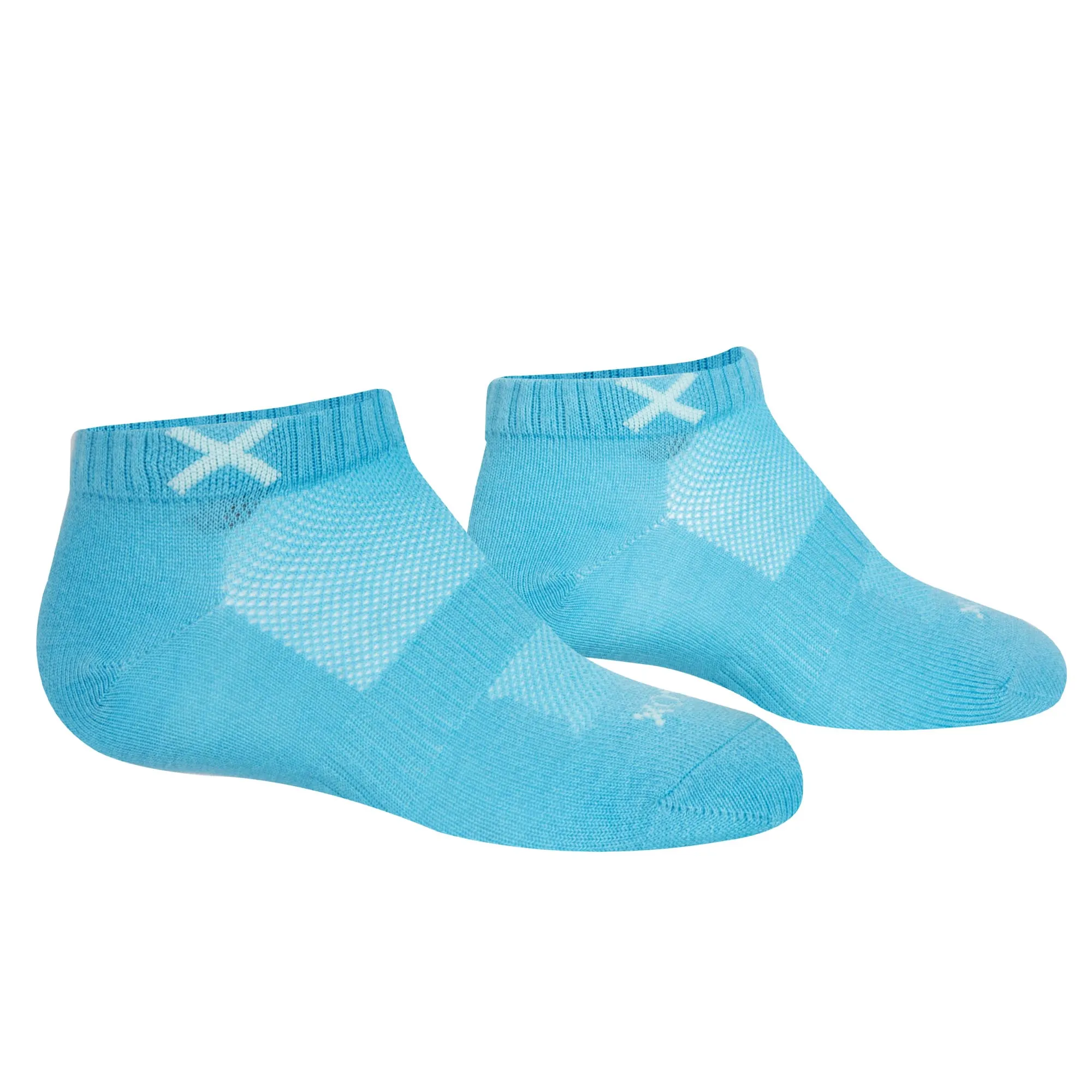 Basix Women Ankle Solid Sky Heather sold by Odd Sox product image thumbnail 3