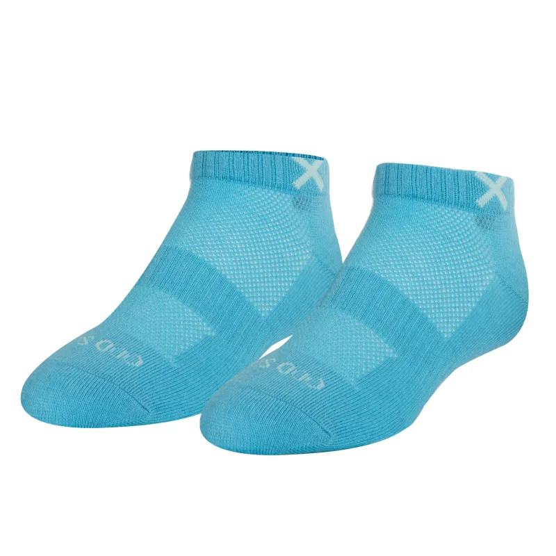 Basix Women Ankle Solid Sky Heather sold by Odd Sox