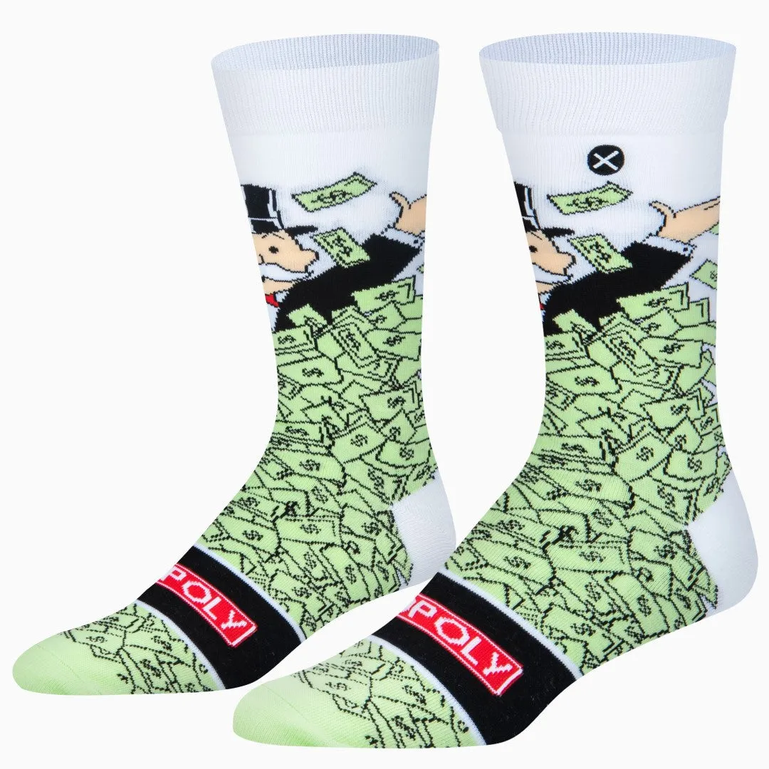 Monopoly Windfall Men's Crew Socks sold by Odd Sox