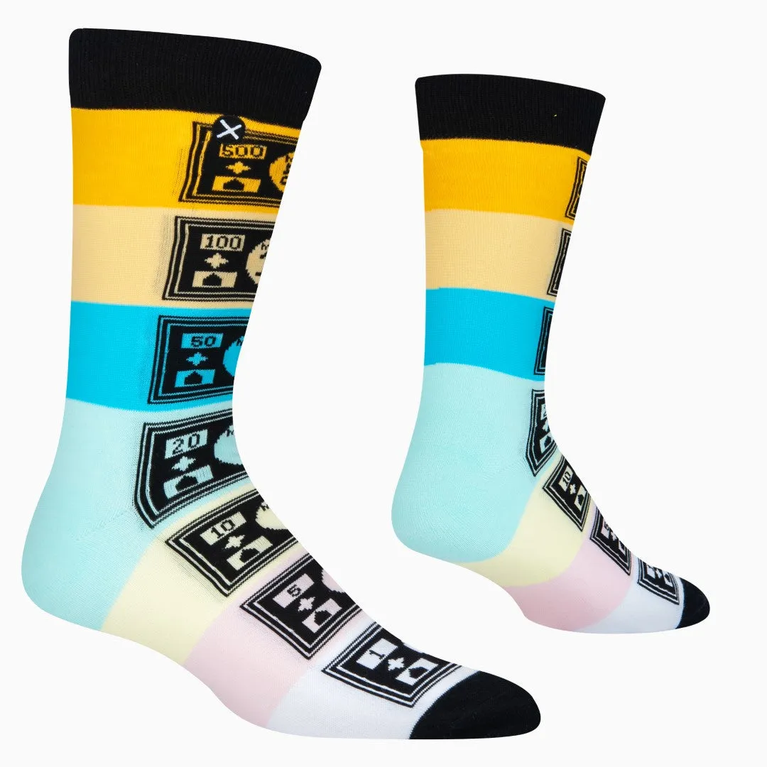 Monopoly Money Men's Crew Socks sold by Odd Sox product image thumbnail 3