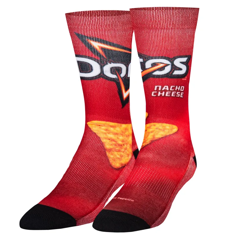 Doritos Nacho Cheese Men's Crew Socks sold by Odd Sox