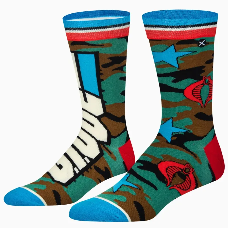 G.I. Joe Split Retro Men's Crew Socks sold by Odd Sox