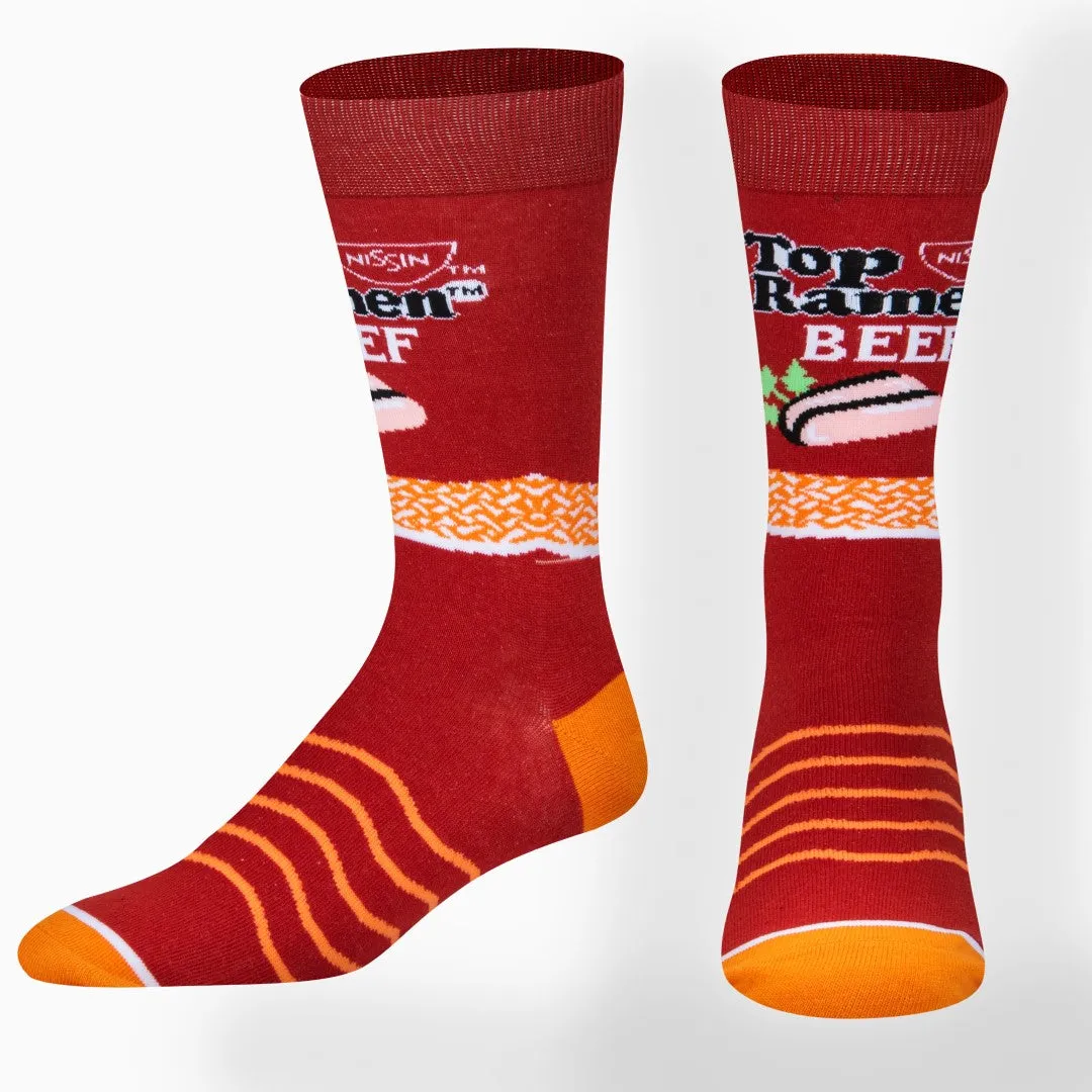 Top Ramen Beef Men's Crew Socks sold by Odd Sox product image thumbnail 2
