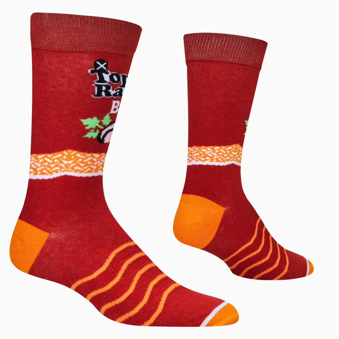 Top Ramen Beef Men's Crew Socks sold by Odd Sox product image thumbnail 3