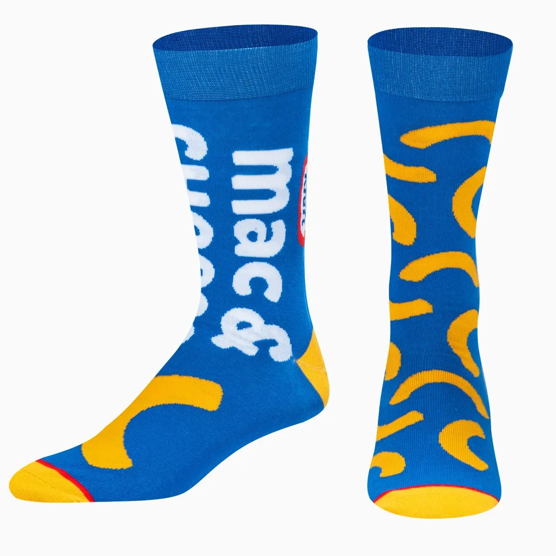 Kraft Mac & Cheese Split Men's Crew Socks sold by Odd Sox product image thumbnail 2