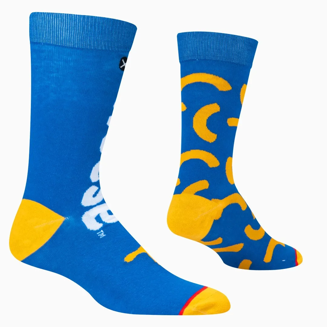 Kraft Mac & Cheese Split Men's Crew Socks sold by Odd Sox product image thumbnail 3