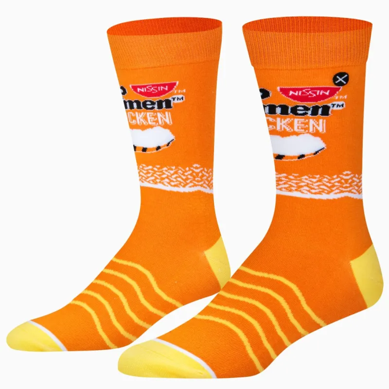 Top Ramen Chicken Men's Crew Socks sold by Odd Sox