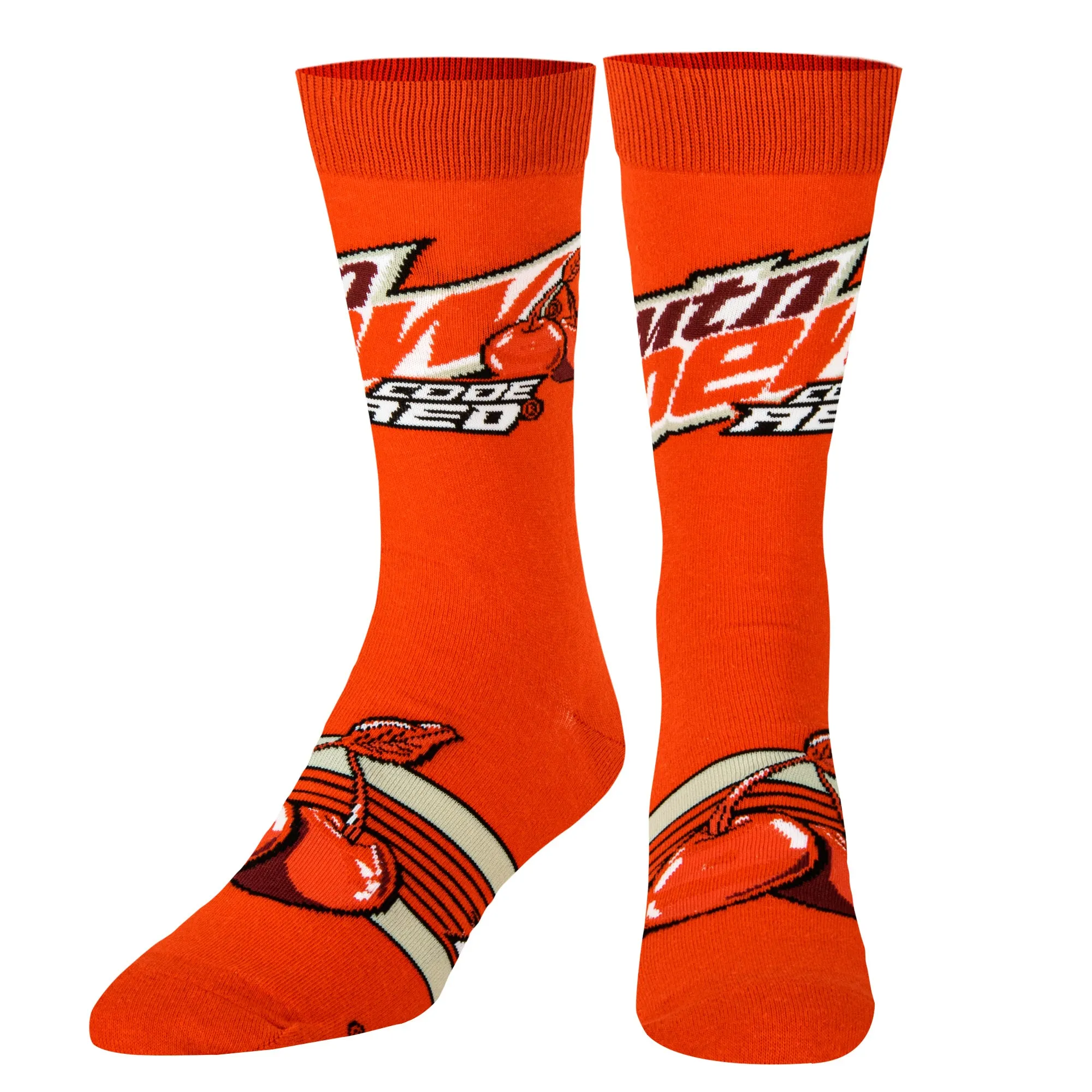 Mountain Dew Code Red Men's Crew Socks sold by Odd Sox product image thumbnail 2