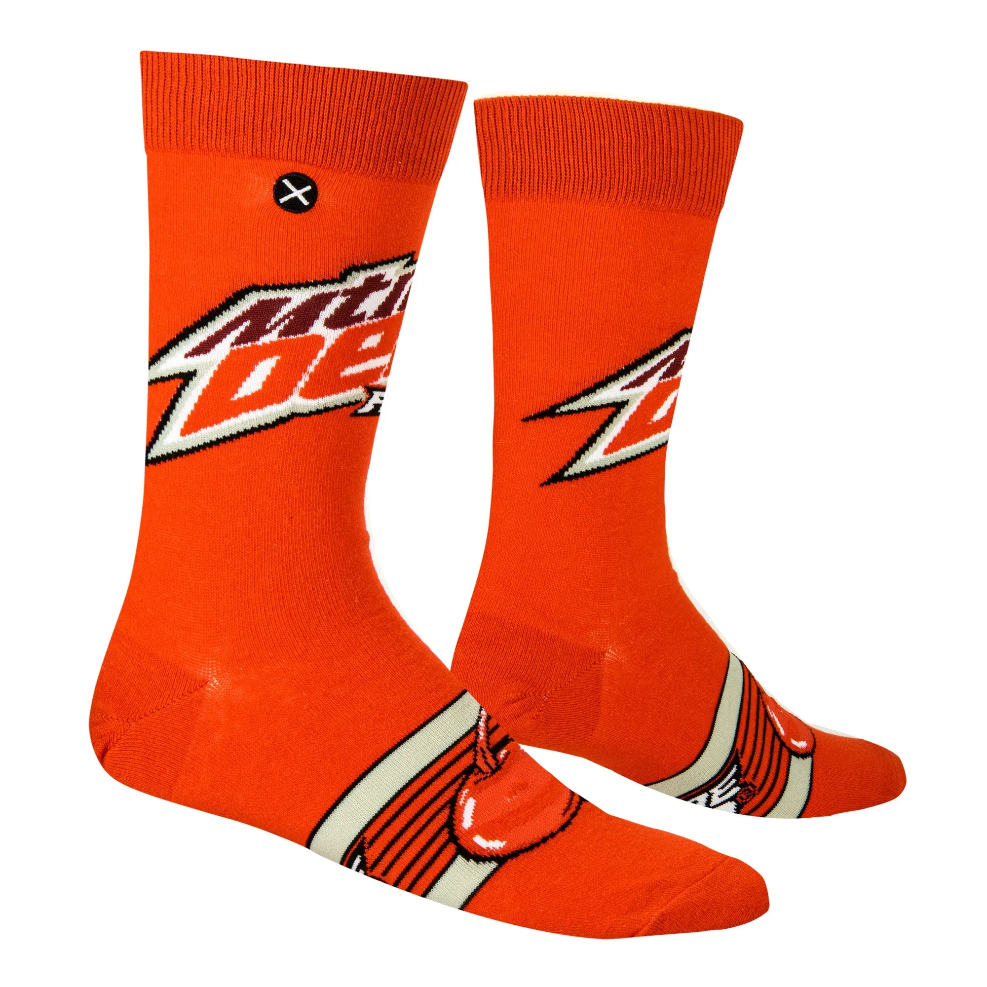 Mountain Dew Code Red Men's Crew Socks sold by Odd Sox product image thumbnail 3
