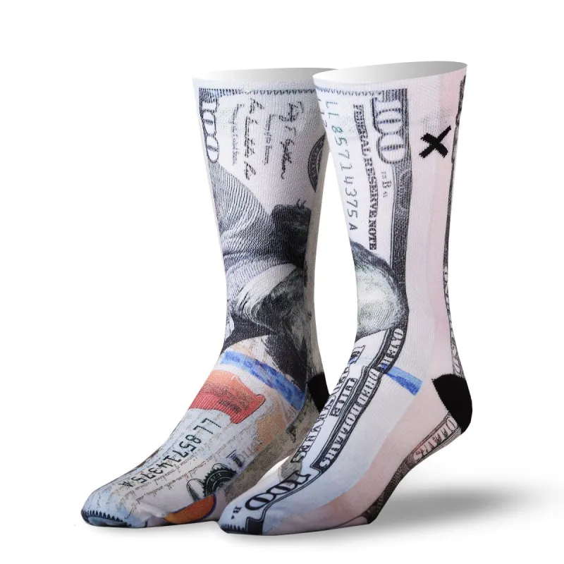 New Money Men's Crew Socks sold by Odd Sox