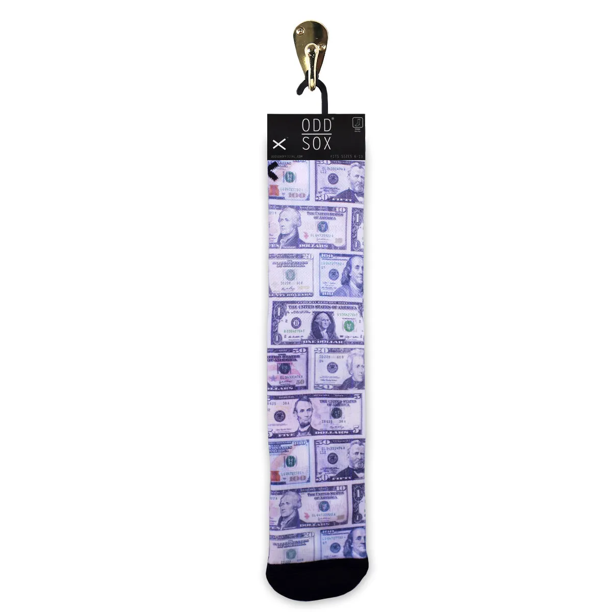 Cash Money Men's Crew Socks sold by Odd Sox product image thumbnail 2