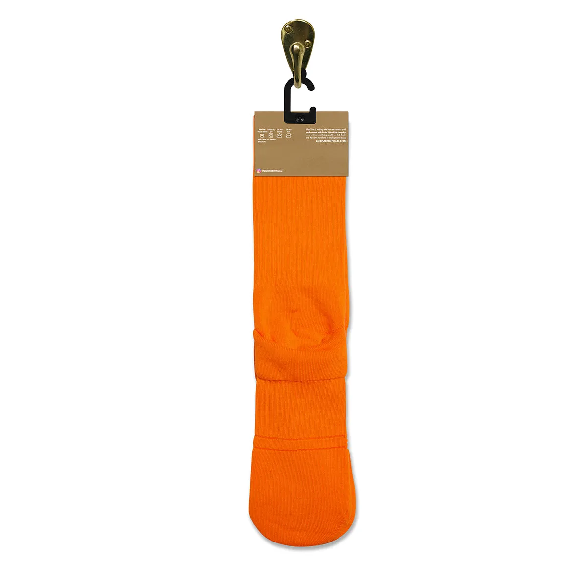 Basix Orange Men's Crew Socks sold by Odd Sox product image thumbnail 5