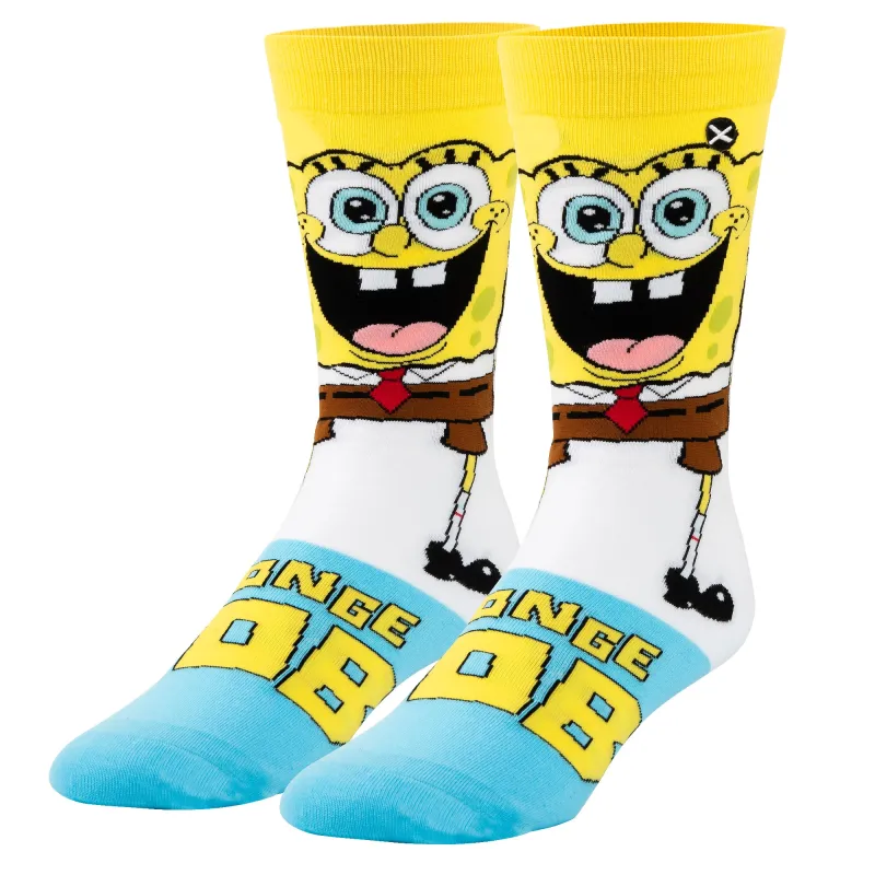 SpongeBob SmilePants Men's Crew Socks sold by Odd Sox