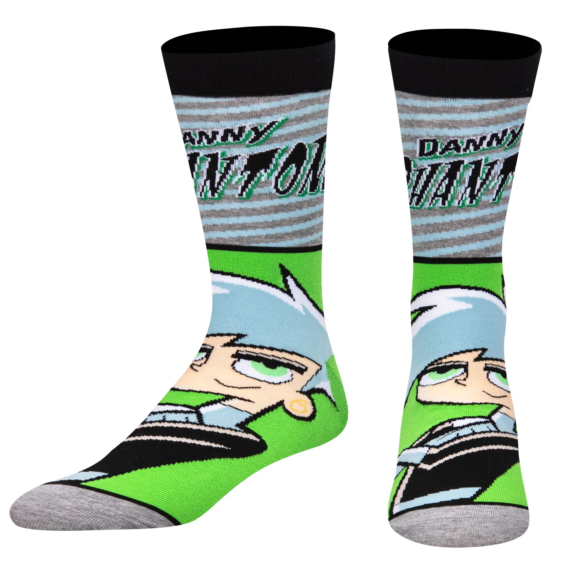 Danny Phantom Big Head Men's Crew Socks sold by Odd Sox product image thumbnail 2