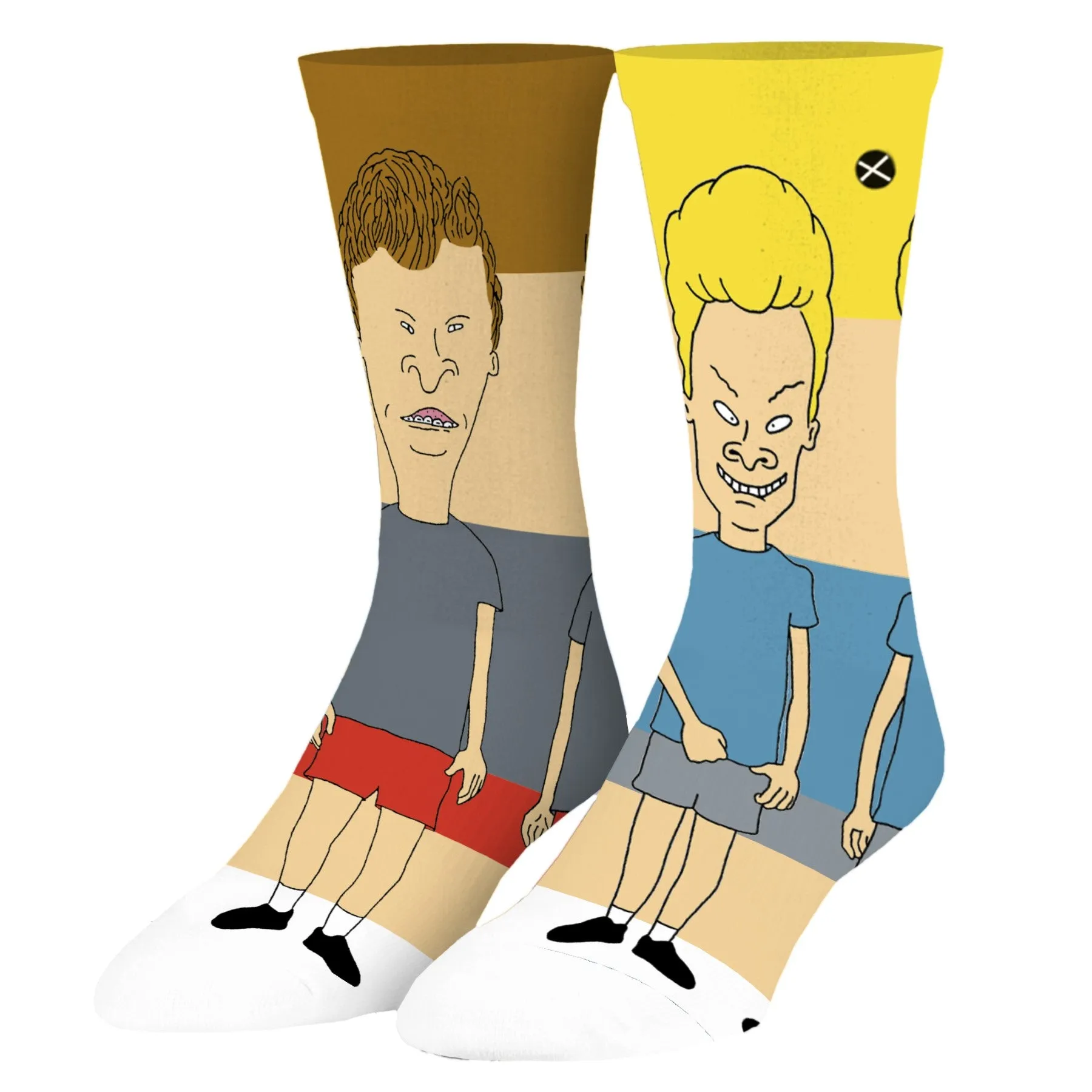Beavis and Butt-Head 360 Men's Crew Socks sold by Odd Sox